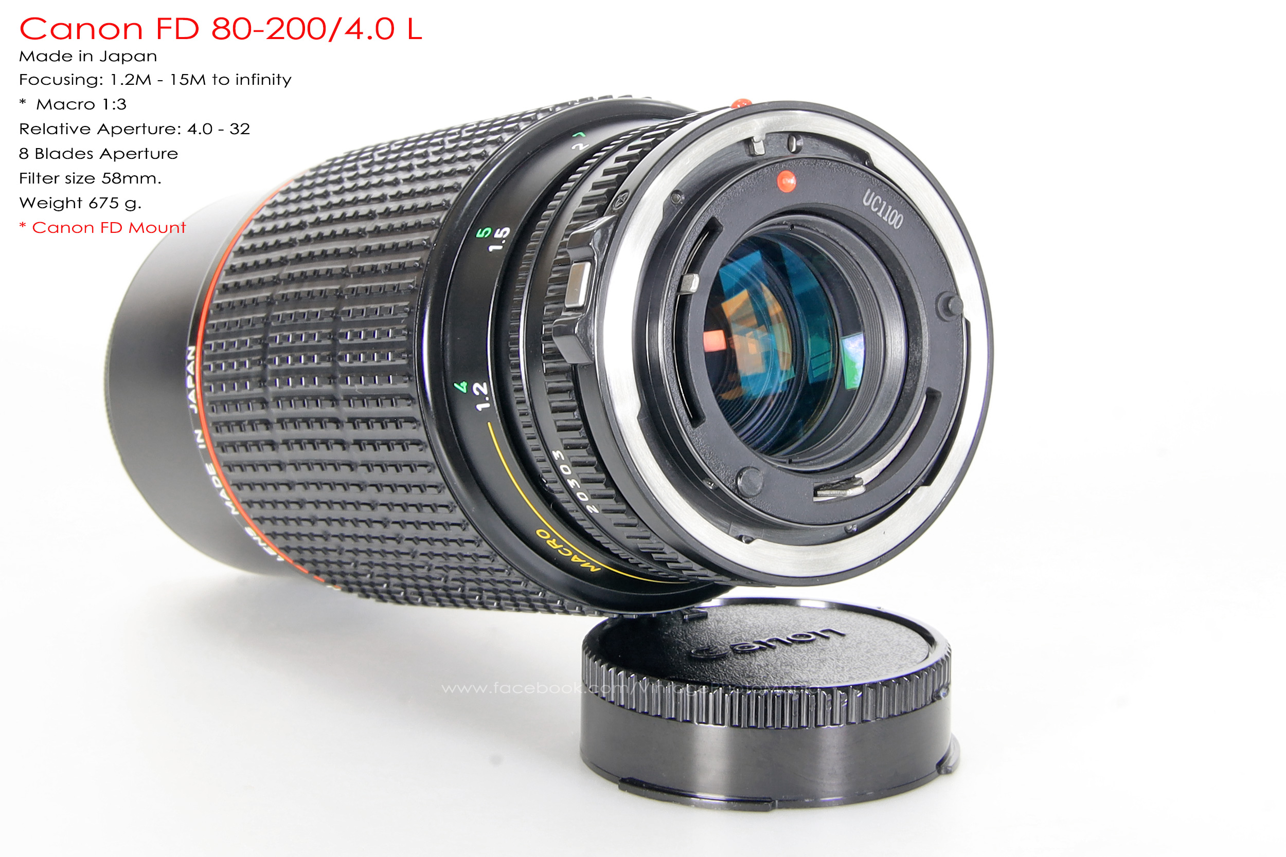 Canon FDn 80-200/4.0 L เลนส์มือหมุนเกรดโปร L รุ่นแรกๆของ Canon