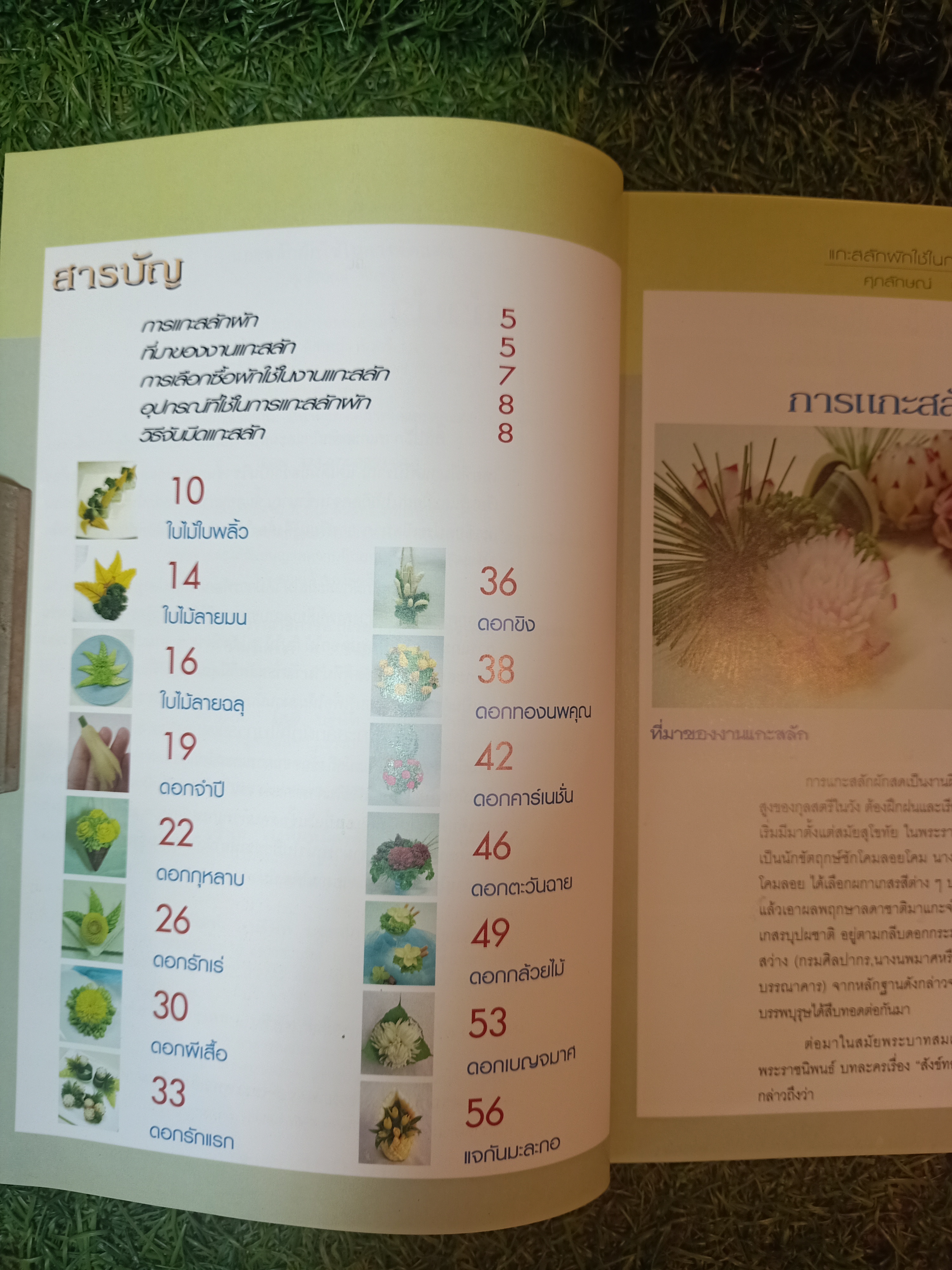 แกะสลักผัก ใช้ในการจัดแต่ง / อ.ศุภลักษณ์ ทับทวี