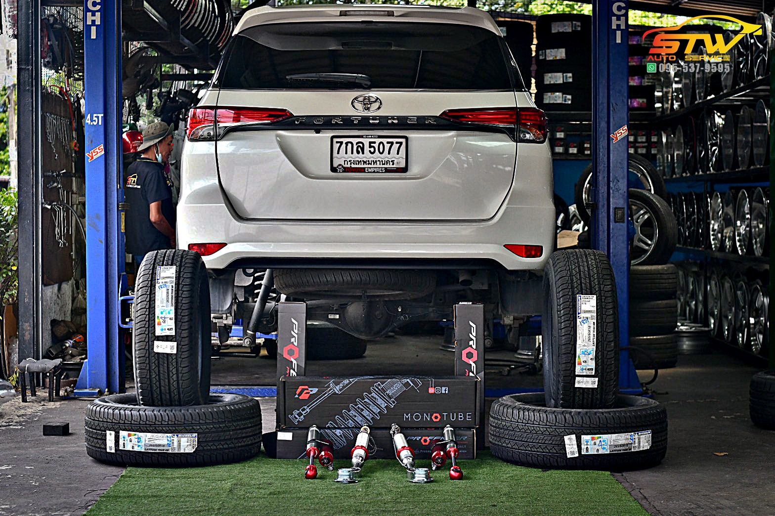 ยางใหม่ MICHELIN Latitude tour HP 265/60R18 พร้อมโช๊คอัพ PROFENDER MONOTURE 2.0+PIGGIBACK