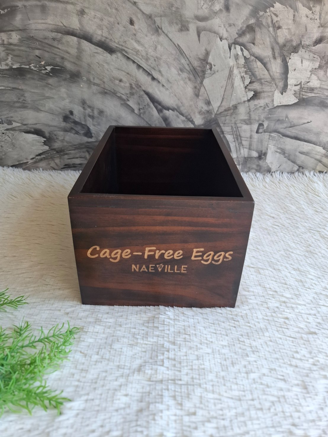 ถาดไม้ใส่ไข่ไก่