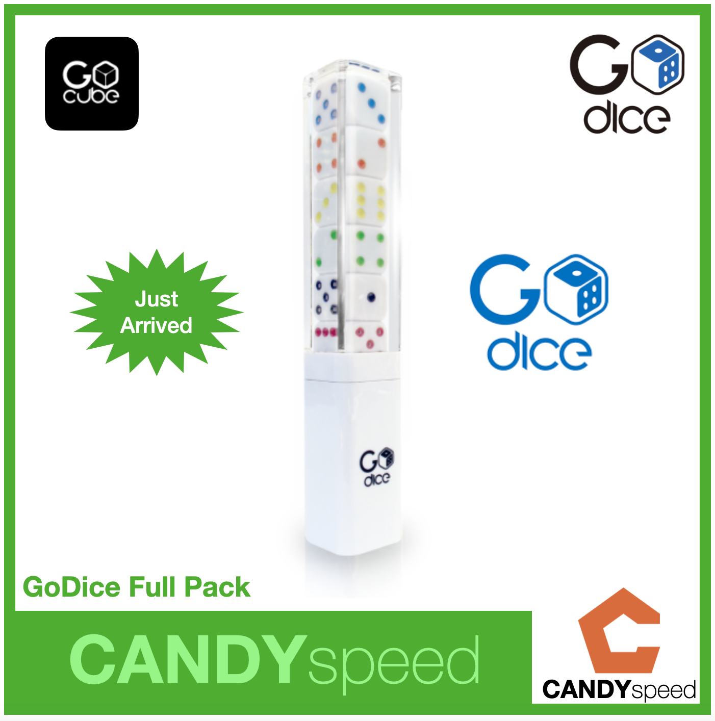 GoDice Full Pack | Board Game | ลูกเต๋า อัจฉริยะ | เกมเศรษฐี | by CANDYspeed