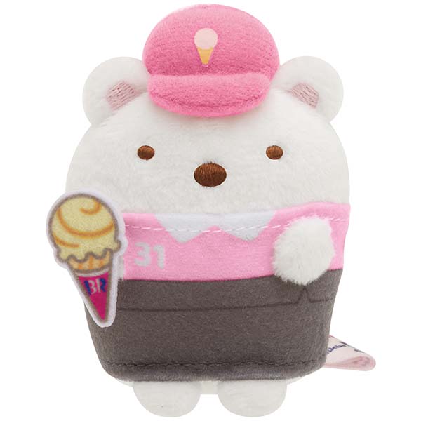 ตุ๊กตา Sumikko Gurashi 31 Ice Cream Series ไซส์ SS ตัวเล็ก แบบพนักงานร้านไอศกรีม ขนาด 7 x 5 x 4.5 ซม.มี 5 แบบให้เลือก