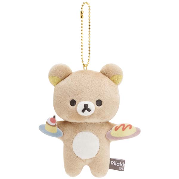พวงกุญแจตุ๊กตา BASIC RILAKKUMA Favorite Things แบบ Rilakkuma ขนาด 12.5 x 11.5 x 5 ซม.