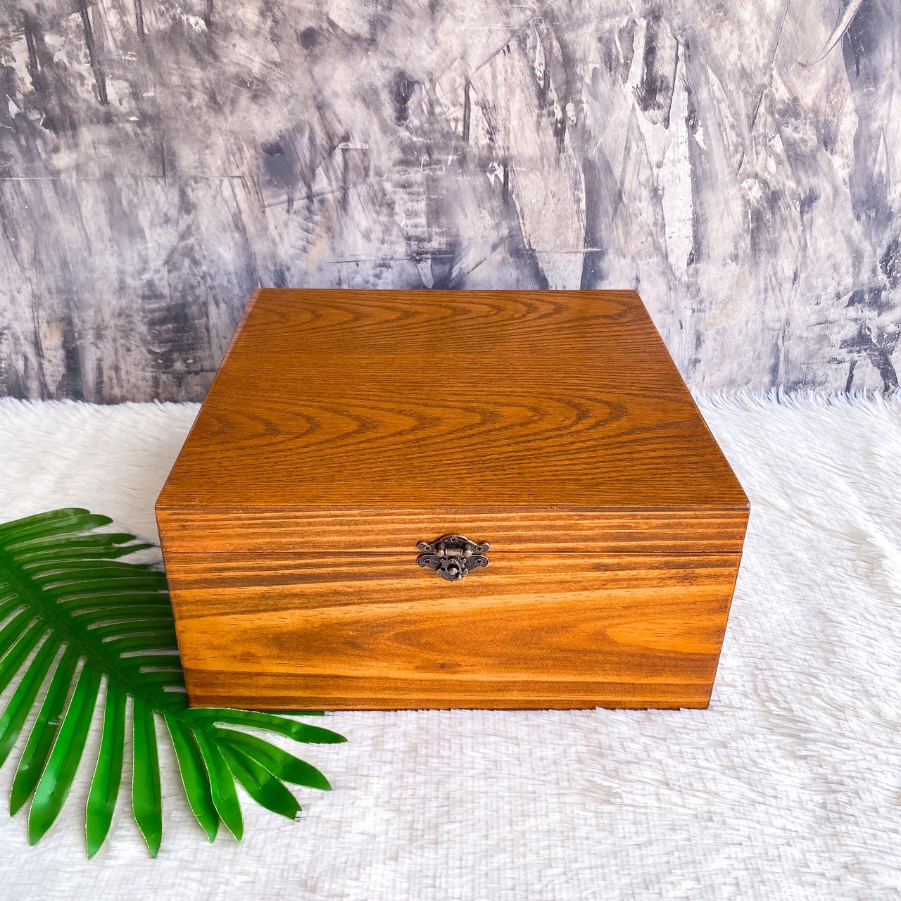 กล่องไม้ฝาล็อค ไซส์ L (Wooden lock box, L size)