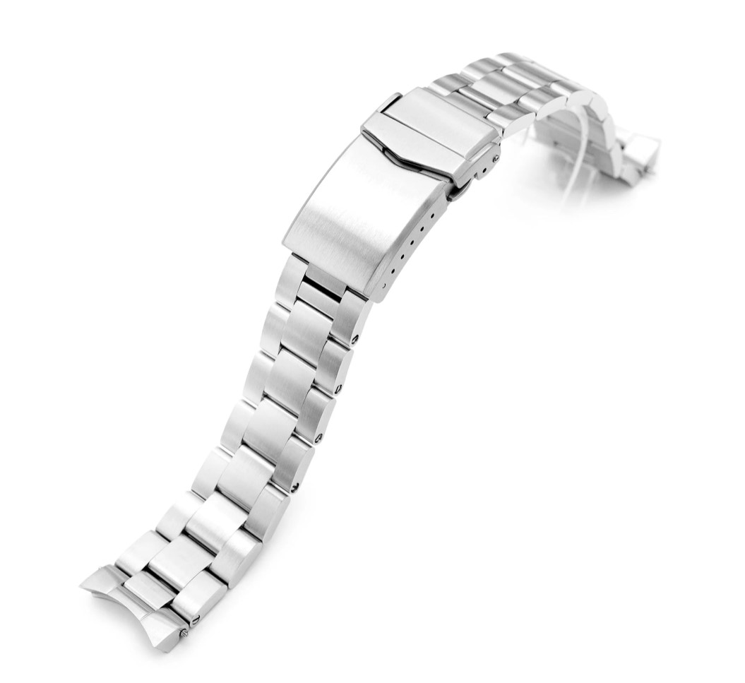 20mm Super Boyer Watch Band for Murph 38mm, 316L Stainless Steel Brushed V-Clasp