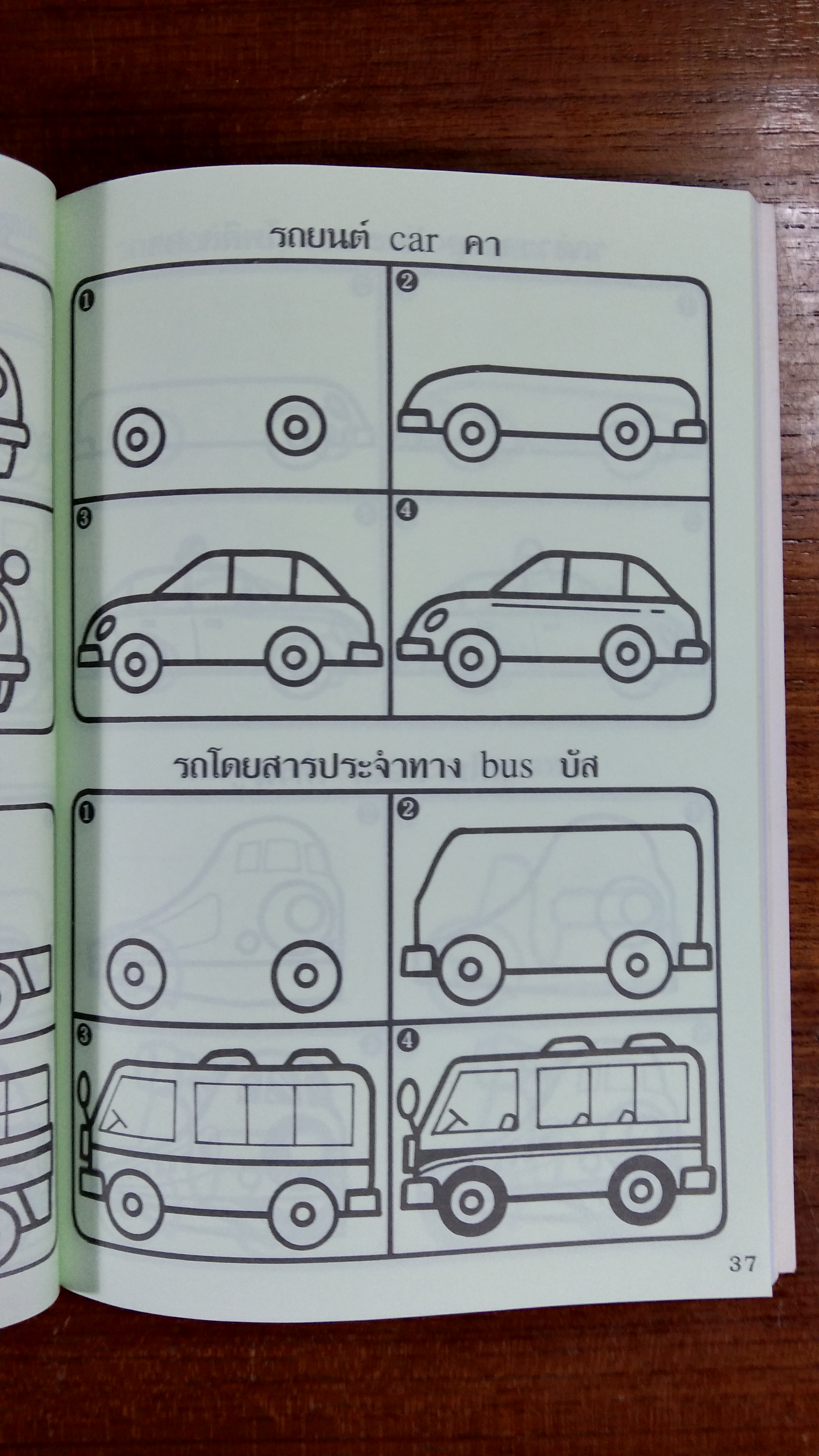 หัดวาดการ์ตูน เล่ม 2 รูปยานพาหนะ