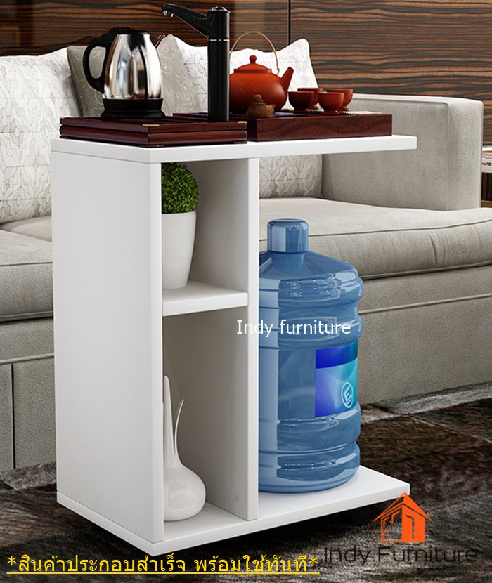 โต๊ะอเนกประสงค์ รุ่น Mumu-ML ขนาด กว้าง50x ลึก30 xสูง63ซม. สีเมลามีนขาว