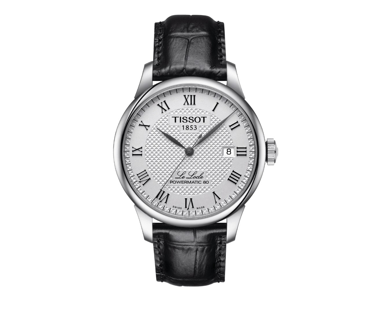 (ประกันศูนย์ 2 ปี) TISSOT LE LOCLE POWERMATIC 80 (สายหนัง) รุ่น T006.407.16.033.00