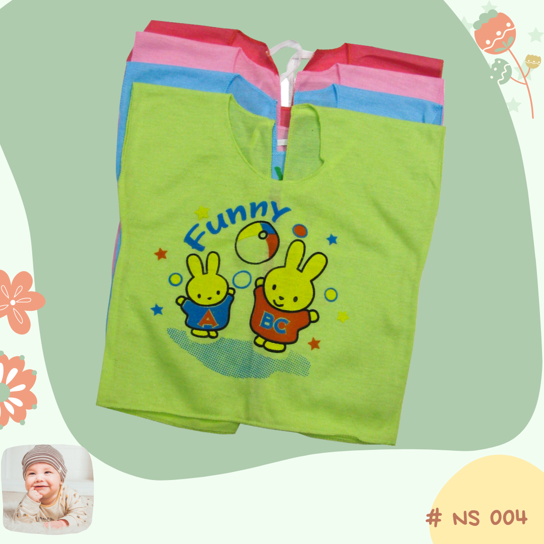 Infant Shirt เสื้อผ้ายืดผูกหลัง 0-3 เดือน