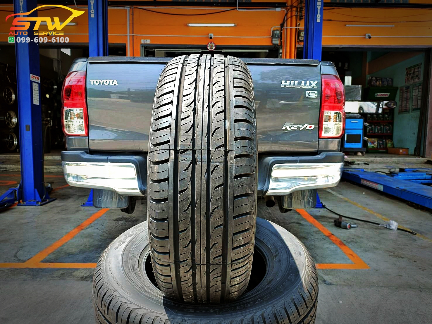 ยาง DUNLOP GRANDTREK PT3 265/65R17 ติดตั้งใส่ TOYOTA HILUX REVO