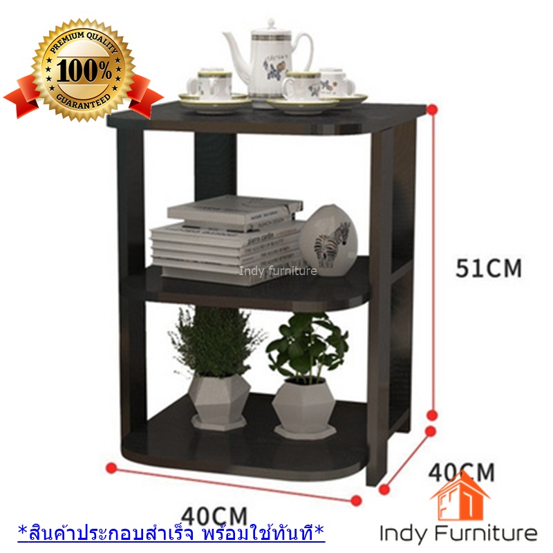 โต๊ะข้าง รุ่น Curve-ML ขนาด กว้าง40x ลึก40 xสูง51ซม.ผิวเมลามีน สีขาว