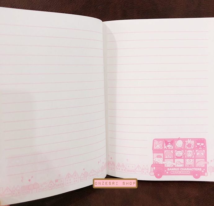 สมุด Sanrio Characters x mejii Notebook (Limited) ของพรีเมียมจาก meiji ญี่ปุ่น รวมลายตัวคาแรคเตอร์ Sanrio น่ารักมาก ขนาด 14.8 x 21 ซม. มี 24 หน้า มี 2 เล่ม (แบบปกติ/มีรอย)