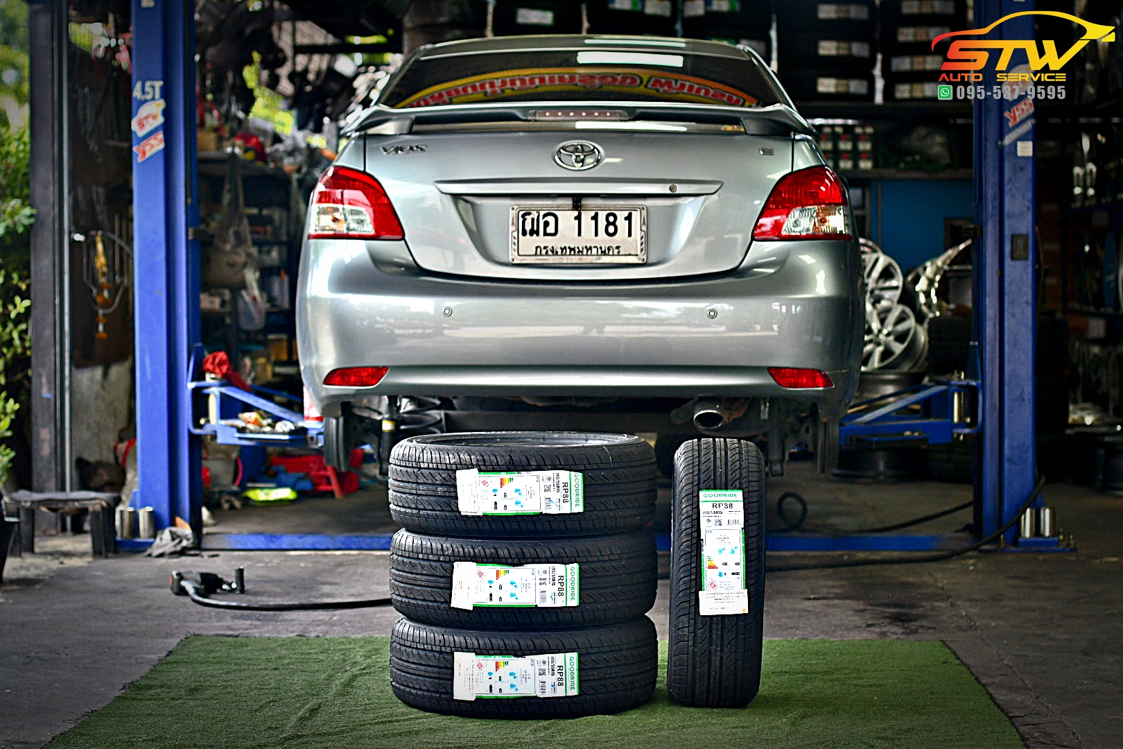 เปลี่ยนยาง TOYOTA VIOS GOODRIDE RADIAL RP88 195/55R15 85V