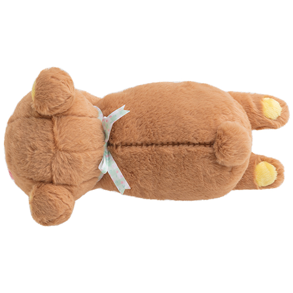 ตุ๊กตา Rilakkuma Friends of Koguma แบบนอน ถือทิวลิป แบบ Rilakkuma ขนาด 15 x 19 x 35 ซม.