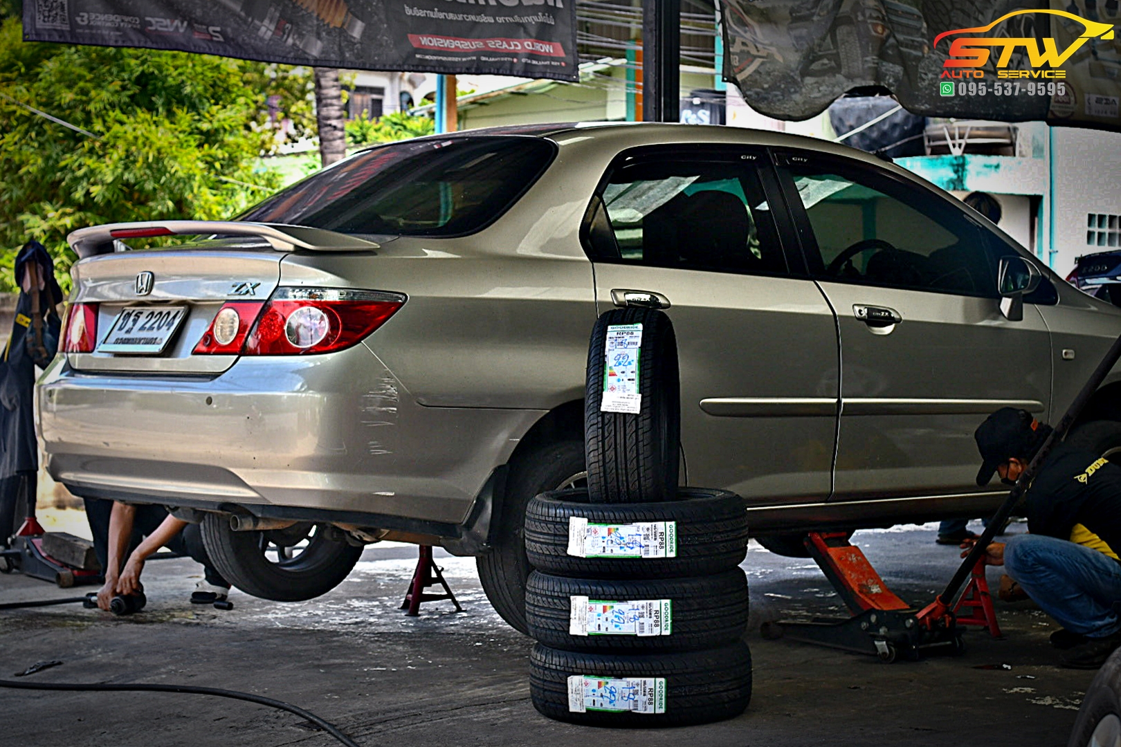 เปลี่ยนยาง HONDA CITY ZX GOODRIDE RP88 195/55R15 85V