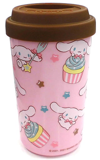 แก้วพลาสติก Cinnamoroll Choco Mint Tumbler สีชมพู ฝาเป็นซิลิโคนสีน้ำตาล ขนาด 14 x 8 ซม. ไม่มีวางขายทั่วไป เป็นแบบต้องลุ้นกับทางหน้าร้าน Sanrio ที่ญี่ปุ่นเท่านั้น