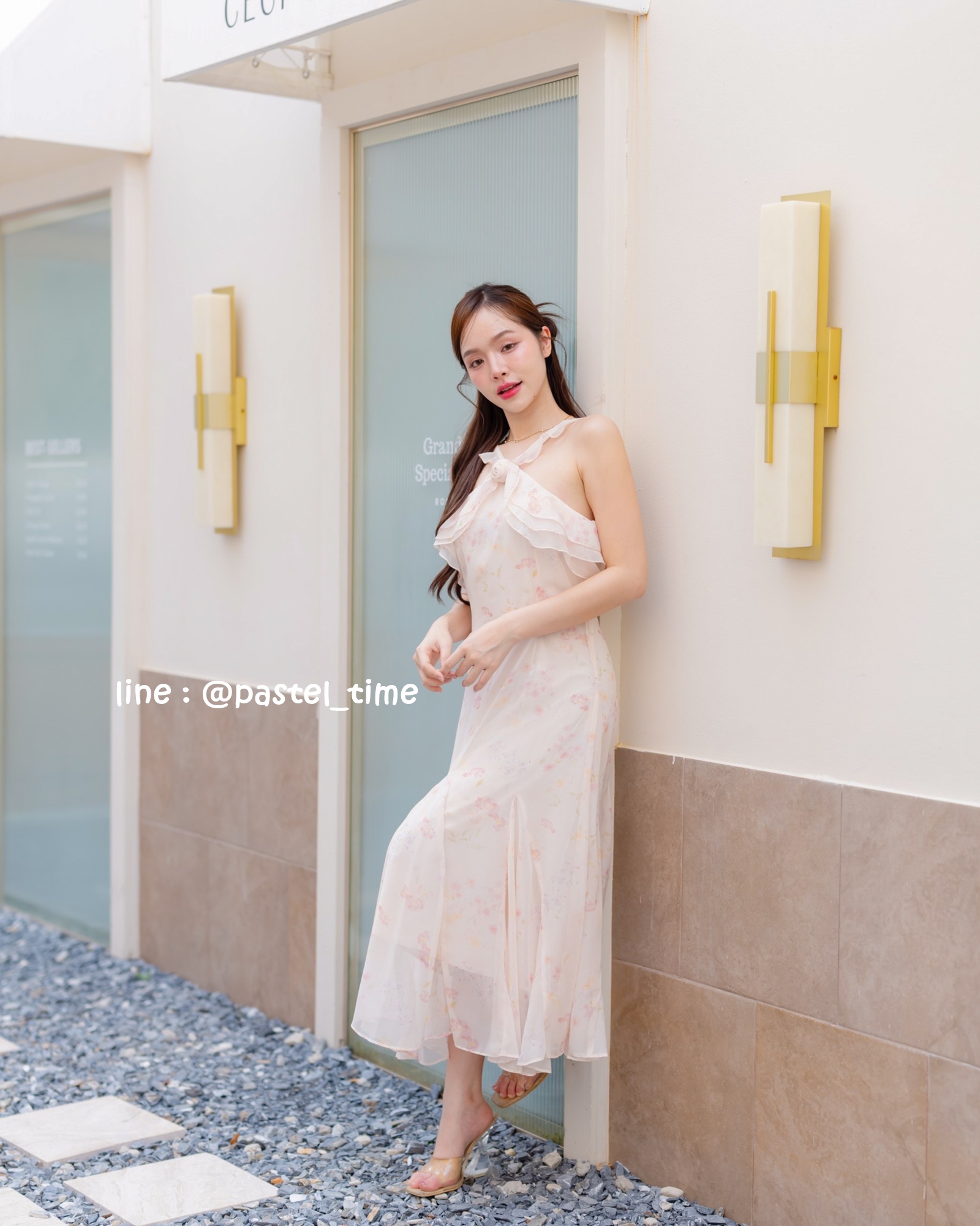 Rosy Vest Maxi Dress