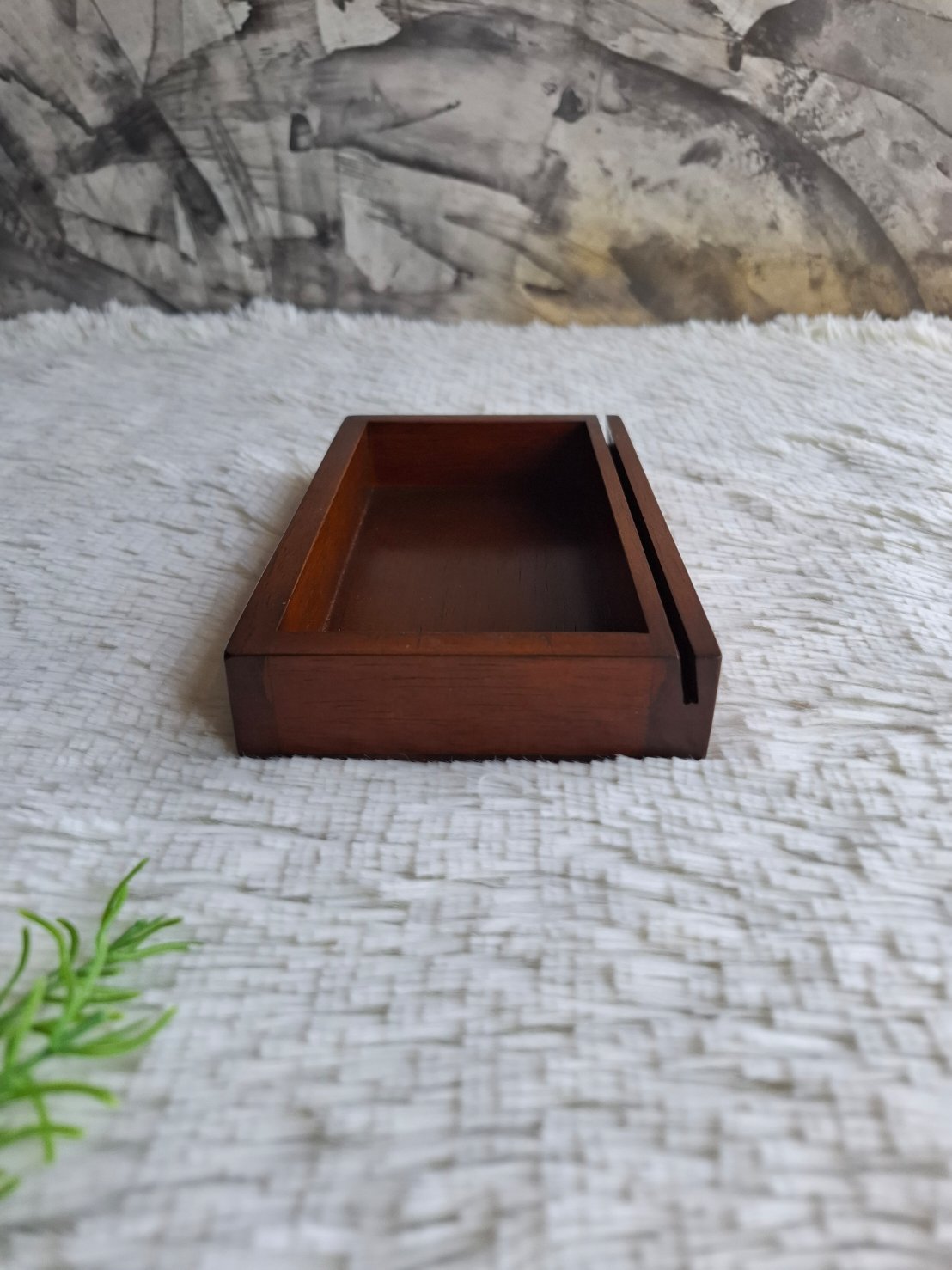 ถาดไม้ใส่นามบัตร