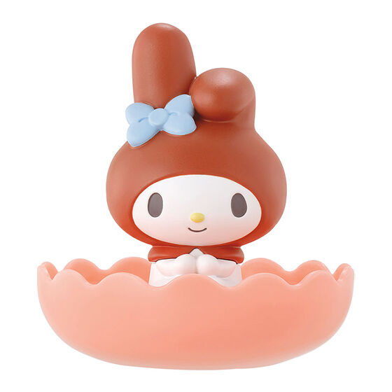 Sanrio Characters Gemries mini figure & Tray Vol.6 ขนาด 7 x 6 x 6 ซม. ตรงฐานวางของได้เล็กน้อย วางเครื่องประดับ คลิป ได้ มี 4 แบบให้เลือก