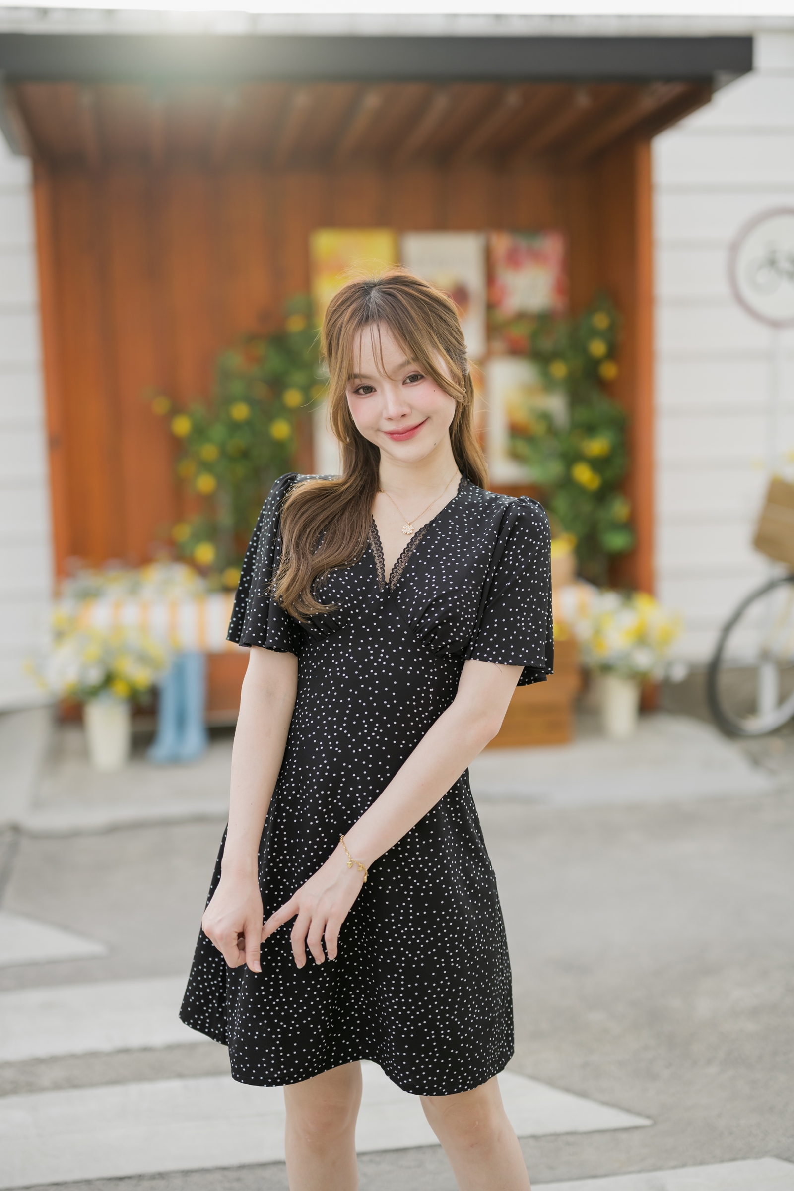 Sassy Dotty Dress เดรสลายจุด [Made by Pastel Time]