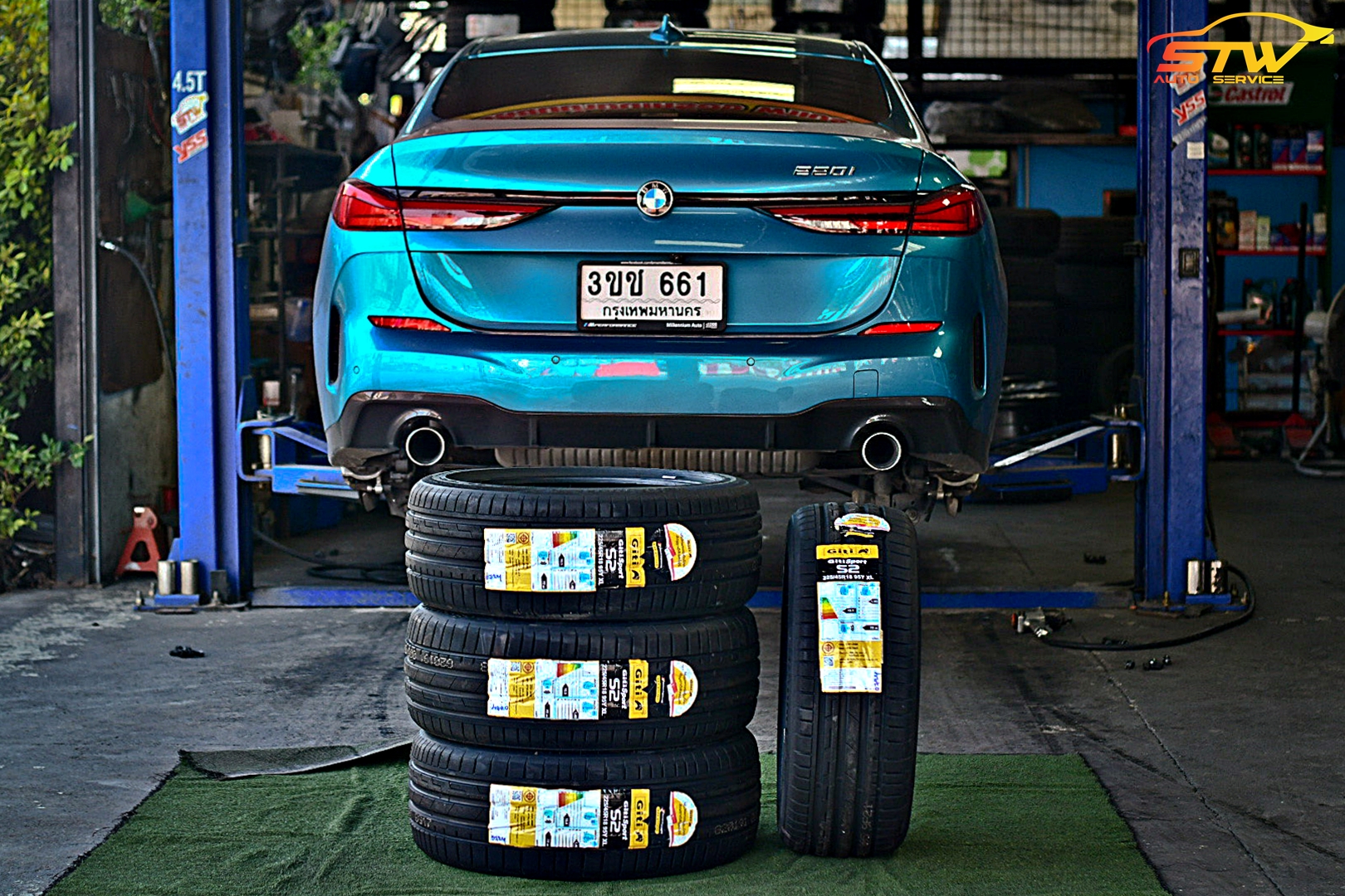 ยาง GITI Sport S2 225/45R18 95Y ติดตั้งใส่ BMW 220i Gran Coupe