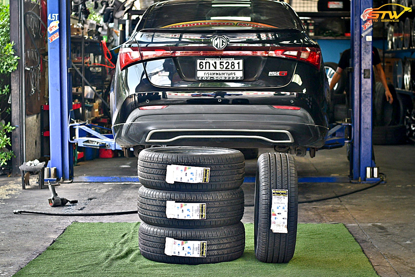 ยาง BLACKHAWK HH11 205/55R16 94V ติดตั้งใส่ MG 5