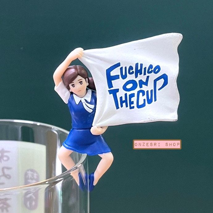 Cup no Fuchiko Irodori Japan (Limited) สาวน้อยเกาะแก้วลายเอกลักษณ์ประจำญี่ปุ่น ชุดสีน้ำเงิน มีหลายแบบให้เลือก * เคลียร์สต็อก