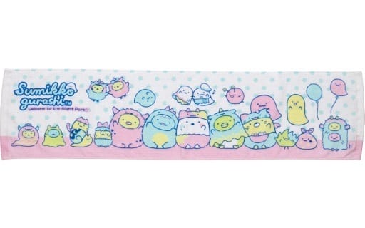 ผ้าขนหนูแบบยาว ลาย Sumikko Gurashi Welcome to the Night Park สีขาว ขนาด 25 x 100 ซม.