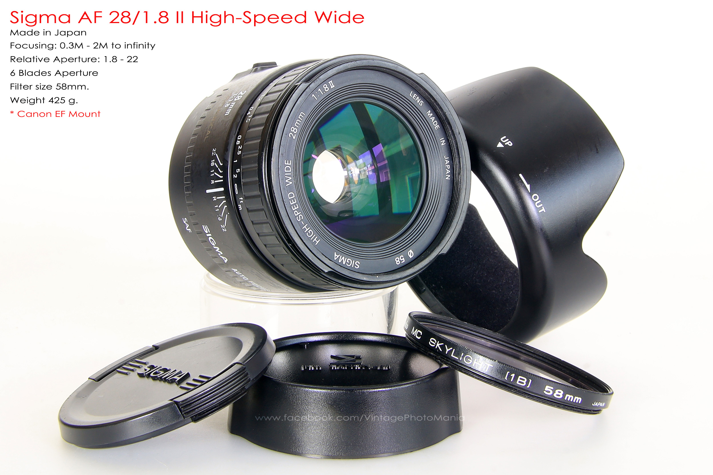 Sigma AF 28/1.8 II Hight-Speed Wide *Canon EF Mount เลนส์มุมกว้างเอฟสว่างๆ [อ่านรายละเอียดก่อนสั่งซื้อ]