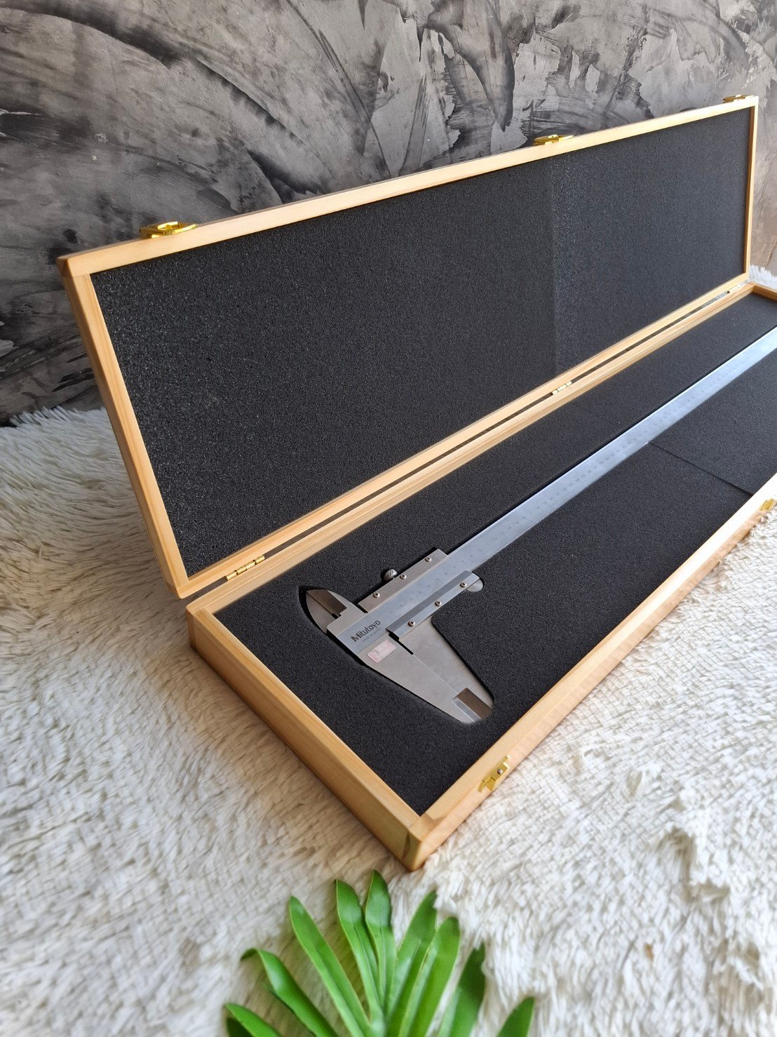 กล่องไม้เก็บเวอร์เนียร์ (ขนาดใหญ่)