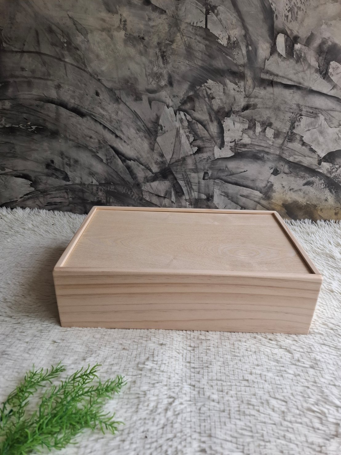 กล่องไม้สนแบบฝาสไลด์