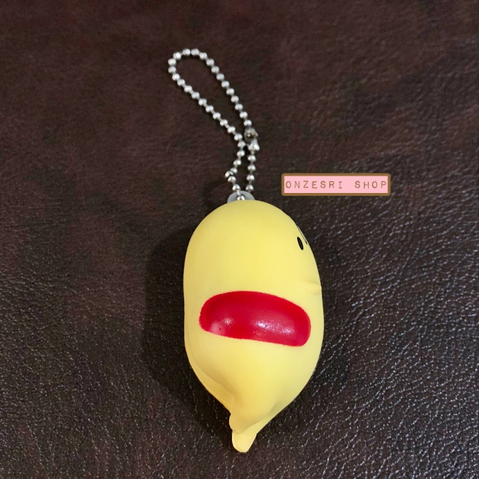 พวงกุญแจ Gudetama Funi Funi Squeeze เป็นแบบนิ่ม มี 3 แบบให้เลือก