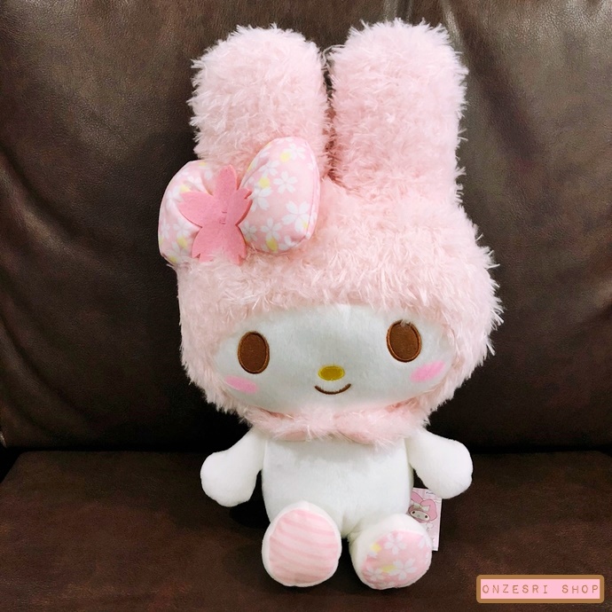 ตุ๊กตา My Melody Sakura หูตั้ง สีชมพู ขนาด 40 x 23 x 16 ซม.