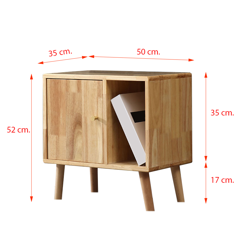 ชุดตู้วางทีวีไม้ยางพารา Racha- SR160 สีธรรมชาติ 265x35x92 cm.