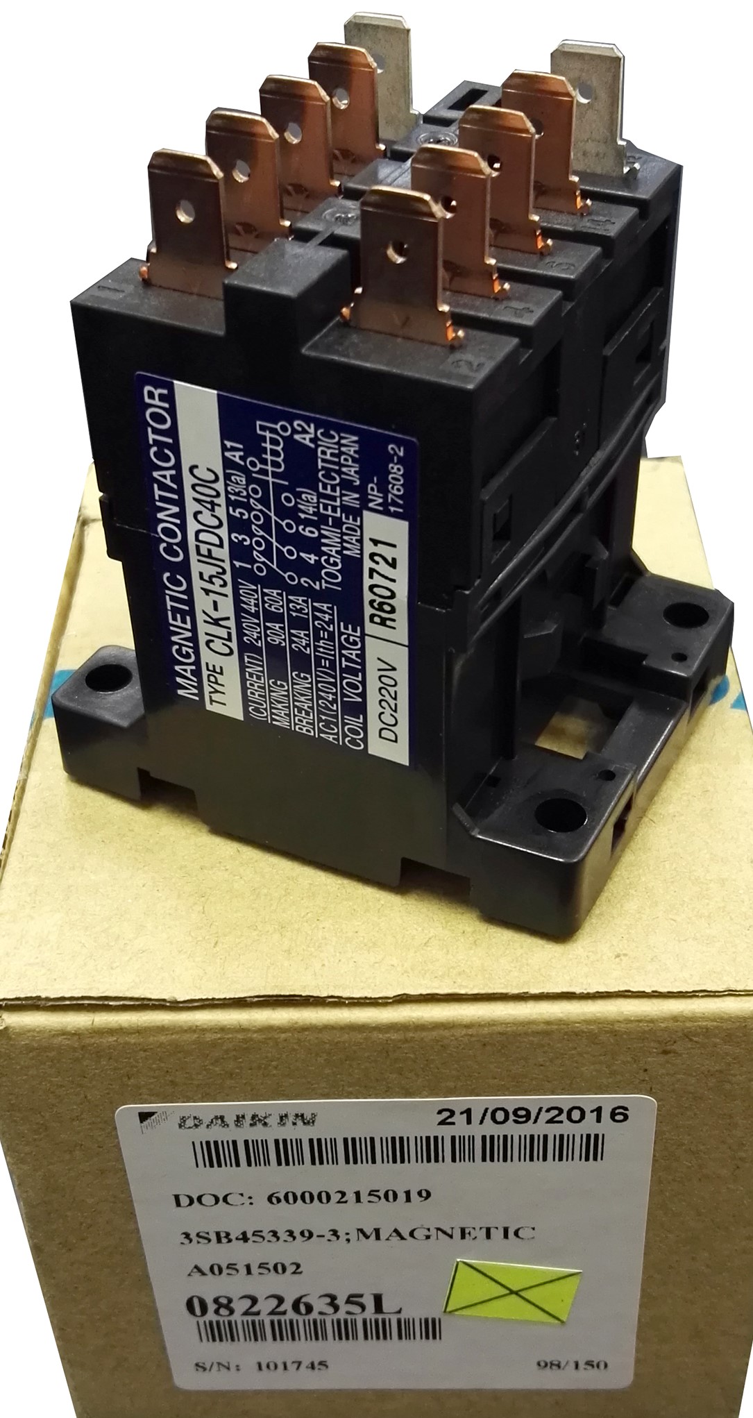 แม็กเนติกแอร์ไดกิ้น CLK-15JFDC40C