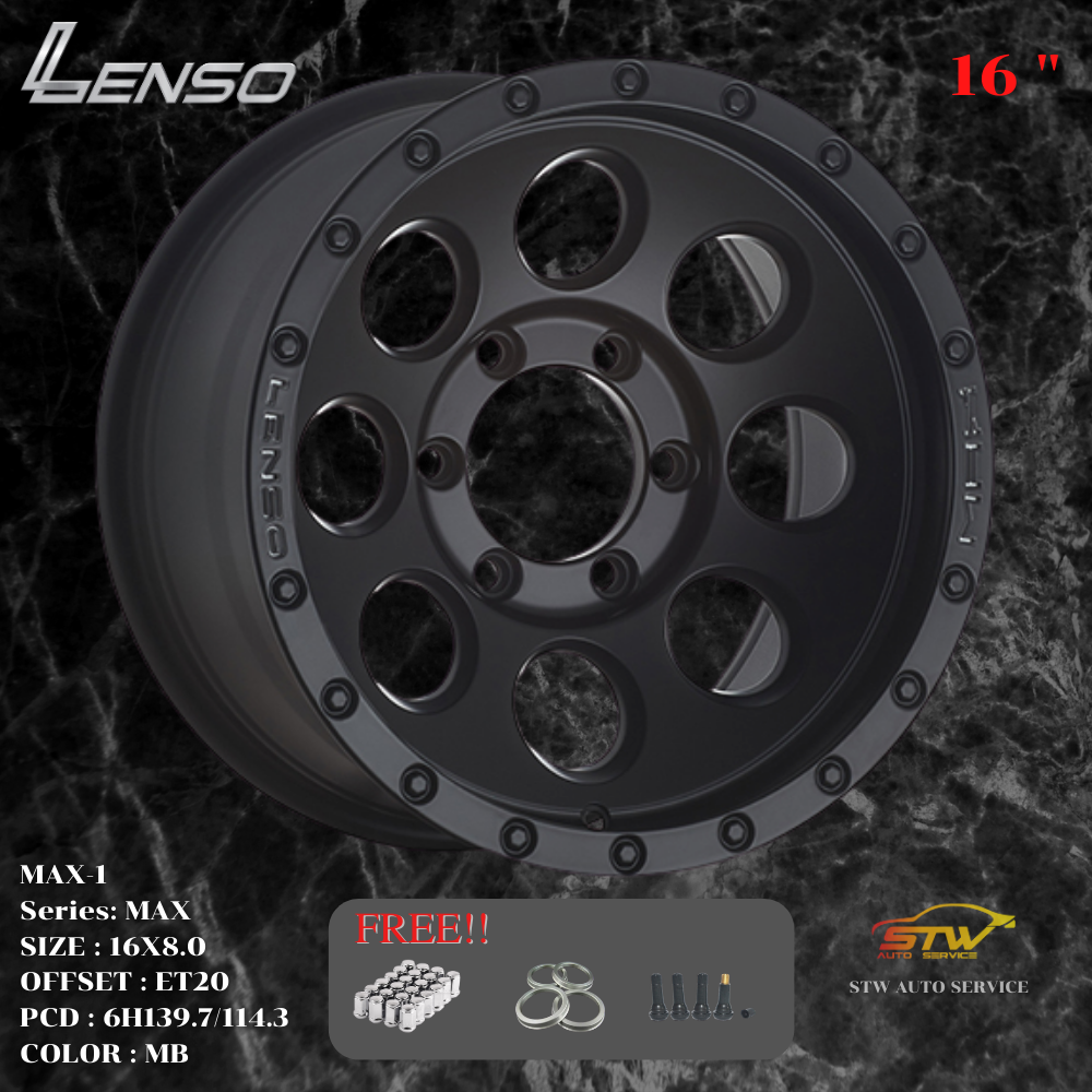 ล้อแม็กซ์ LENSO MAX-1 ขอบ16นิ้ว ราคาถูก