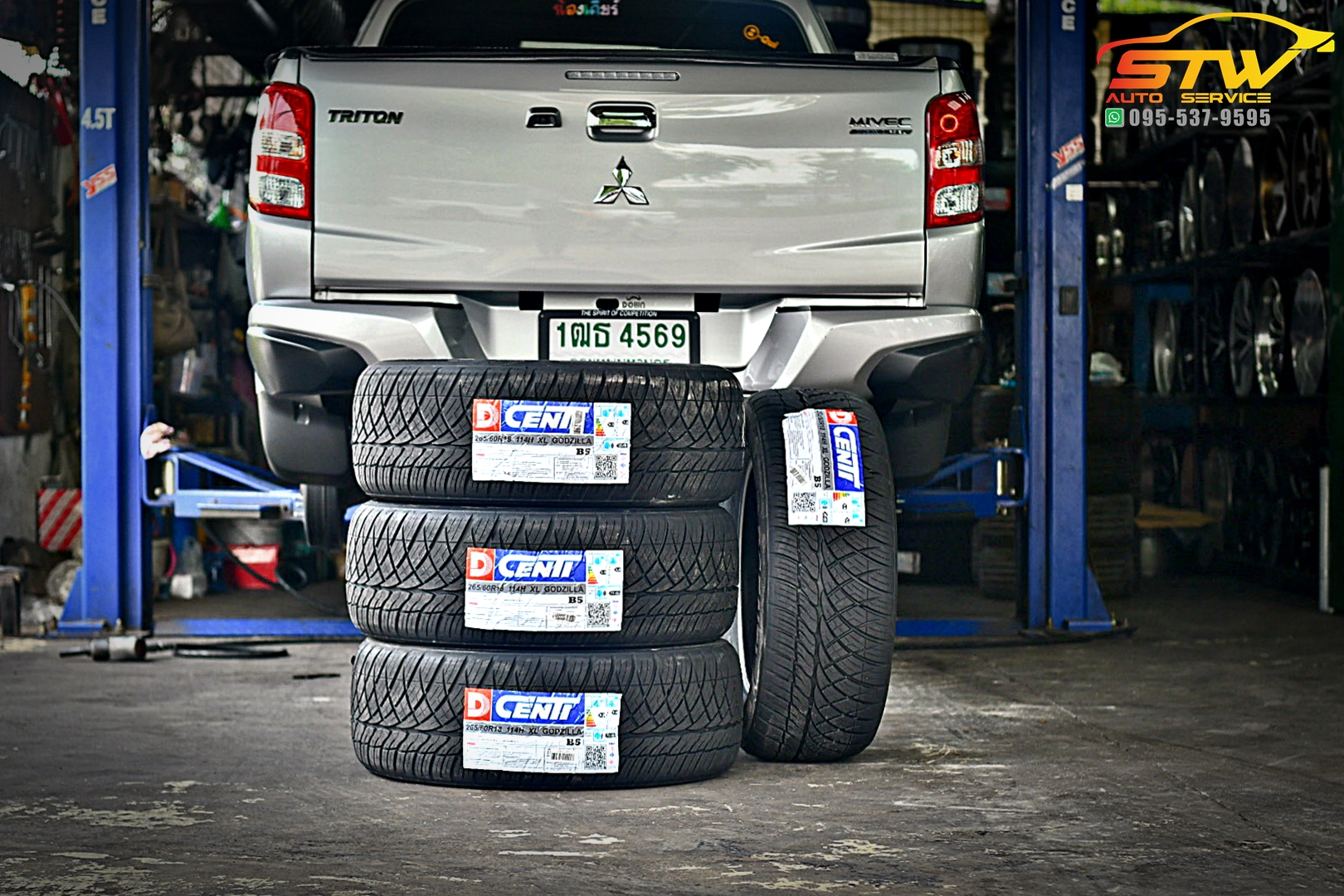เปลี่ยนยาง MITSUBISHI TRITON DCENTI GODZILLA 265/60R18 114H