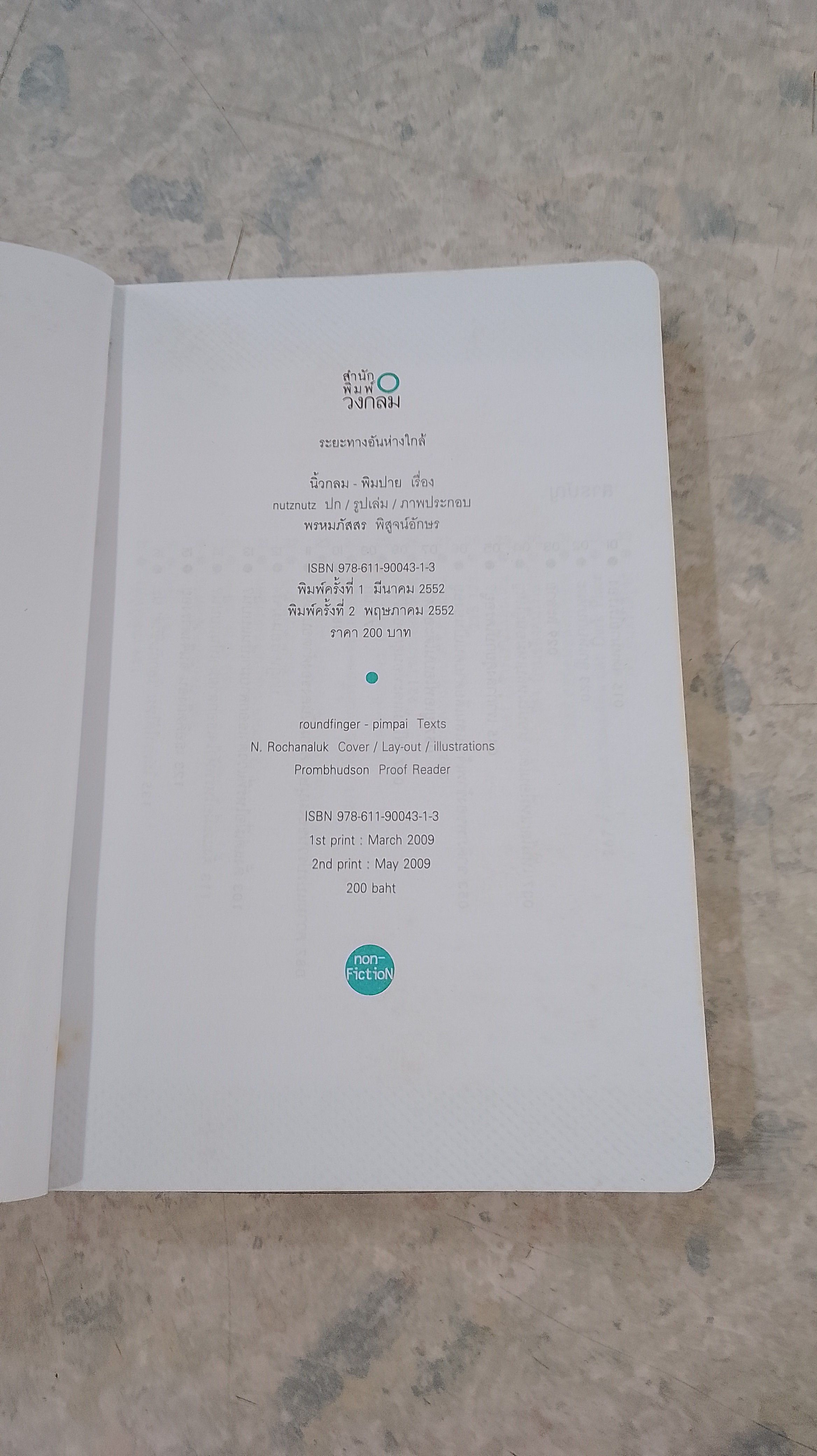 ระยะทาง อัน ห่างใกล้ / นิ้วกลม -พิมปาย