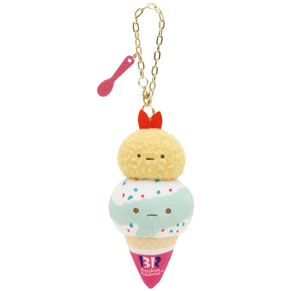 พวงกุญแจตุ๊กตา Sumikko Gurashi 31 Ice Cream Series แบบหางกุ้งเทมปุระ (Popping Shower) ขนาด 11.5 x 5 x 4 ซม.