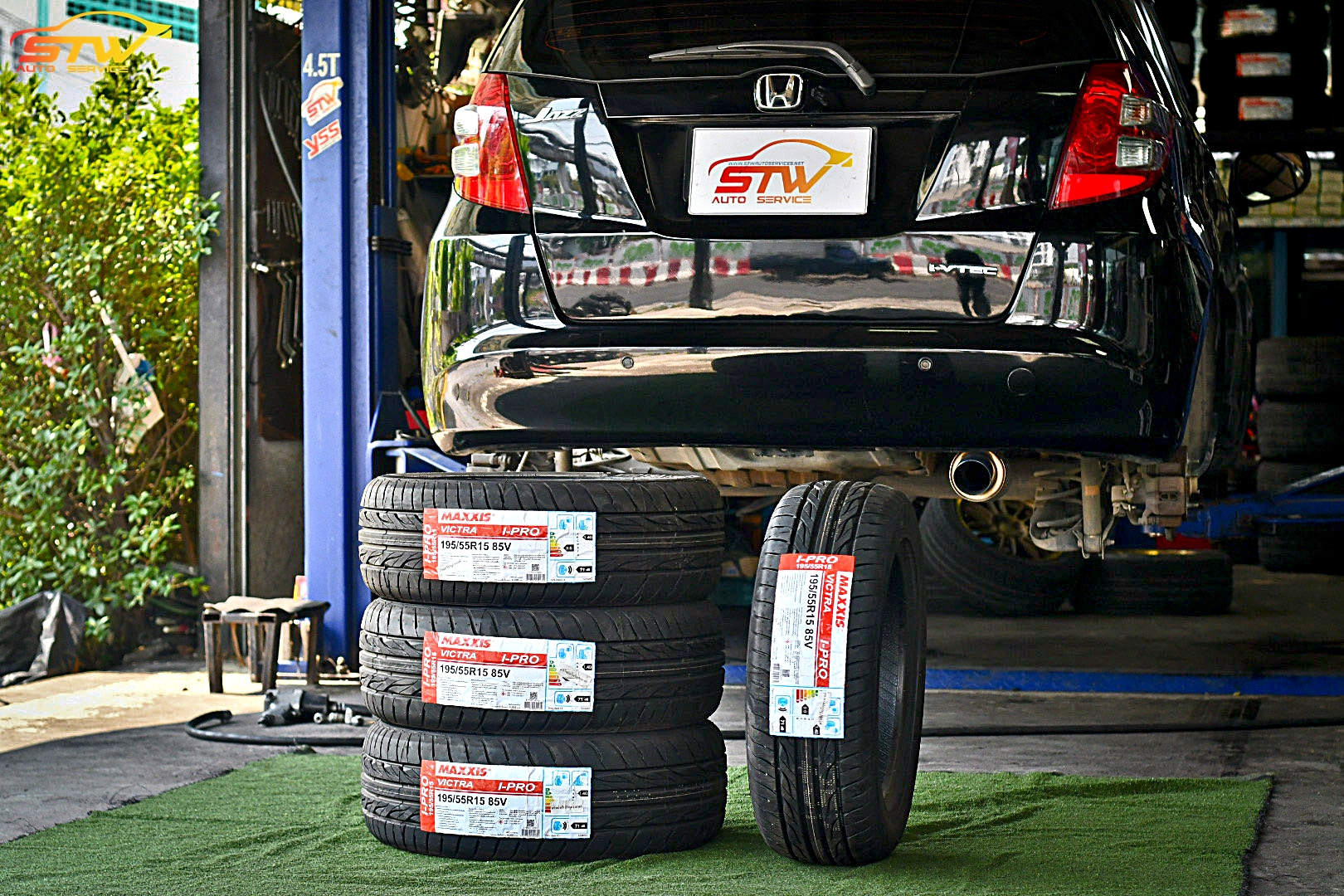 ยาง MAXXIS VICTRA i PRO 195/55R15 85V ติดตั้งใส่ HONDA JAZZ GE