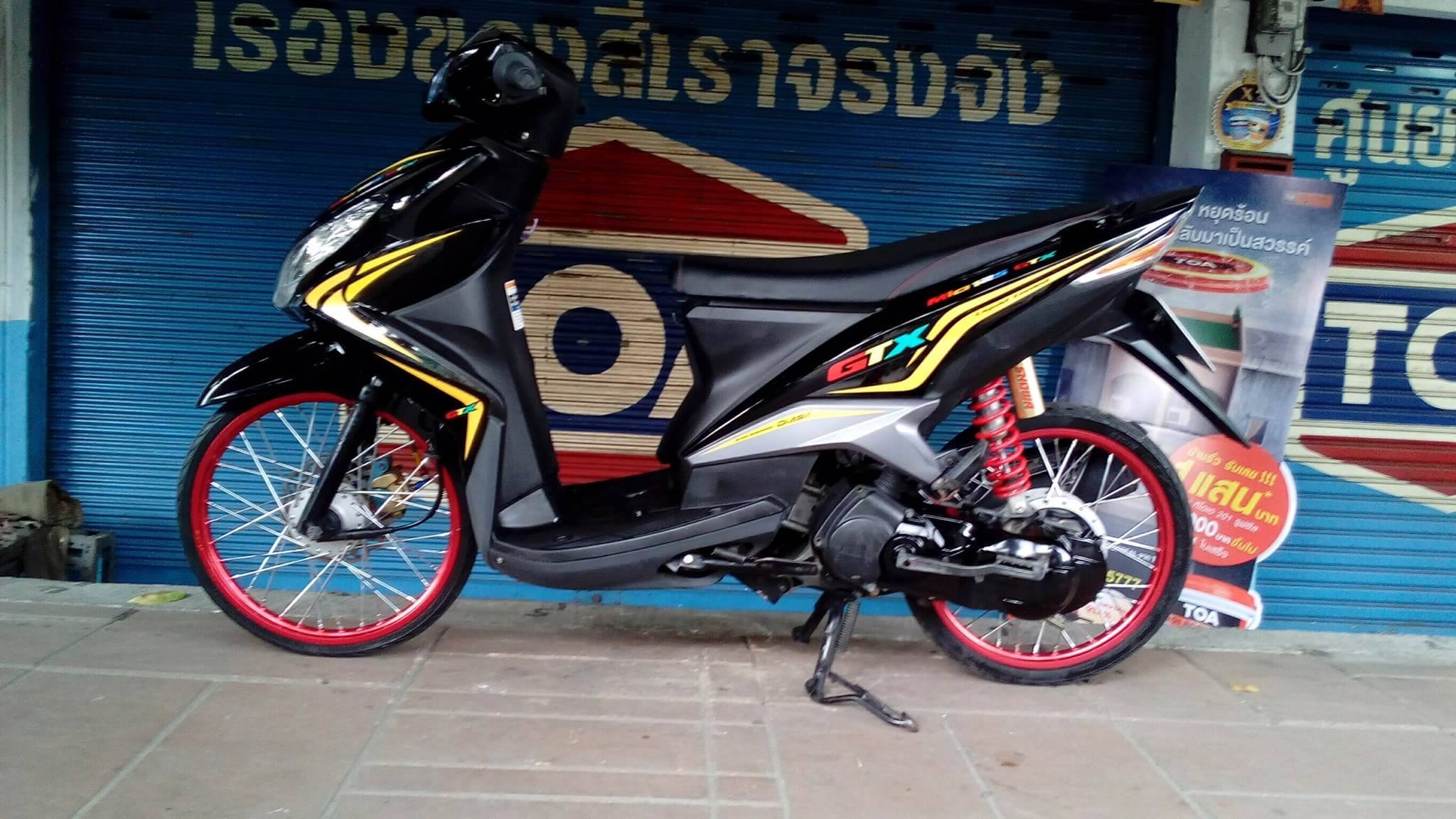 รถแต่งจริงแต่งจัง YAMAHA MIO 125 GTX จดทะเบียนปี 54 ขับขี่สุดมันส์กับนี่เลย ลูก SONIC ชัก 3 คาร์บู N-PRO โช๊ค SHOWA ล้อสี EXCEL ซี่ลวดใหม่วิ้งๆ