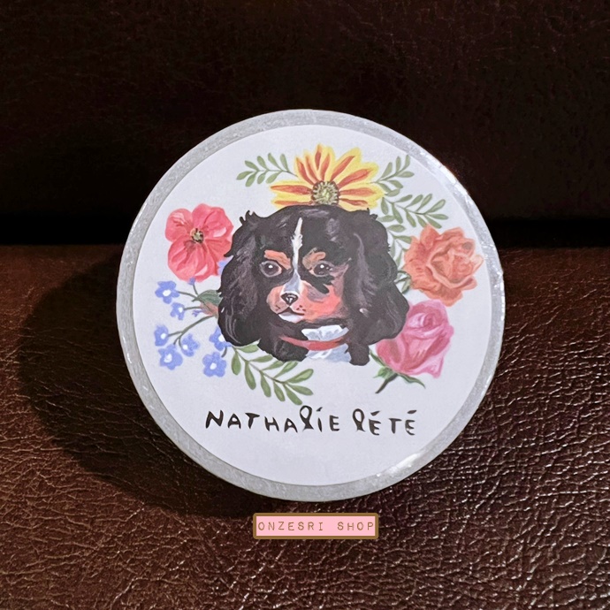 Masking Tape เทปตกแต่งจากญี่ปุ่น แบรนด์ Unicom ลาย Dog สีเทา โดย Nathalie Lété ขนาด 2.5 ซม. x 10 ม.
