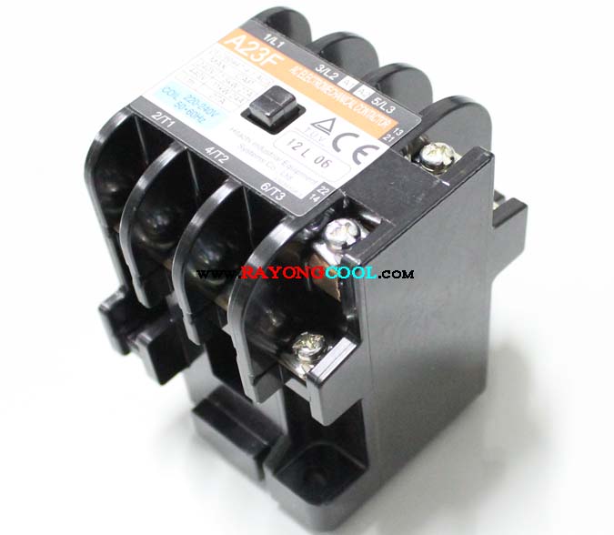 แม็กนิติกส์ 3 เฟส 27 A ึ220 V/ 7.5 kW / 27 A 440 V / 11 kW / 24 A Coil : 220 volt Hitachi
