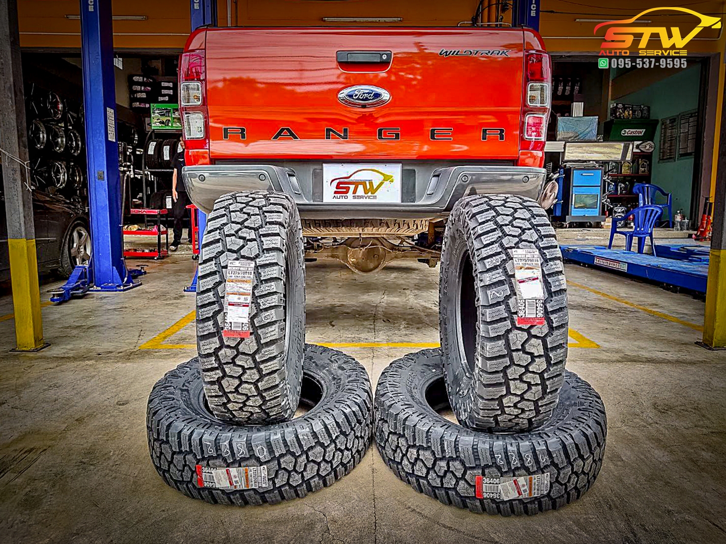 เปลี่ยนยาง FORD RANGER COOPER Discoverer Rugged Trek 275/70R18 125/122Q