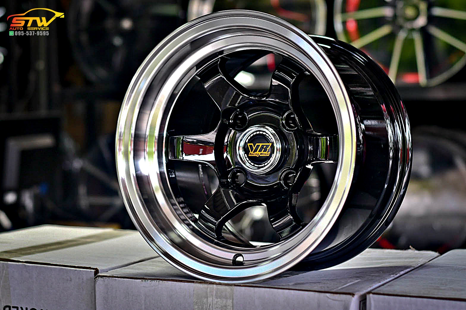 ล้อแม็กซ์ TE37v Mf-6013 12x7.5 Et-10 PCD:4x110 (BLP)