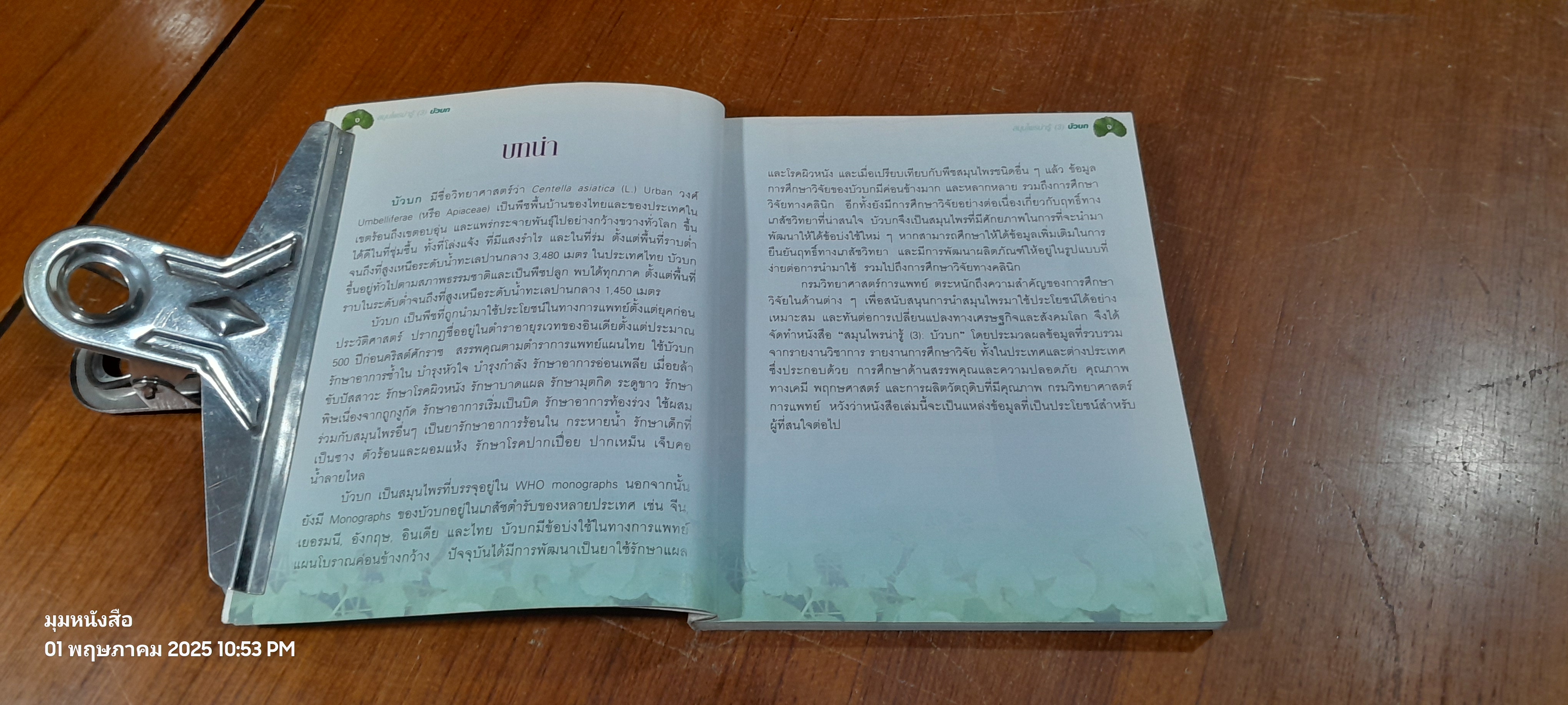 สมุนไพรน่ารู้ (3) : บัวบก