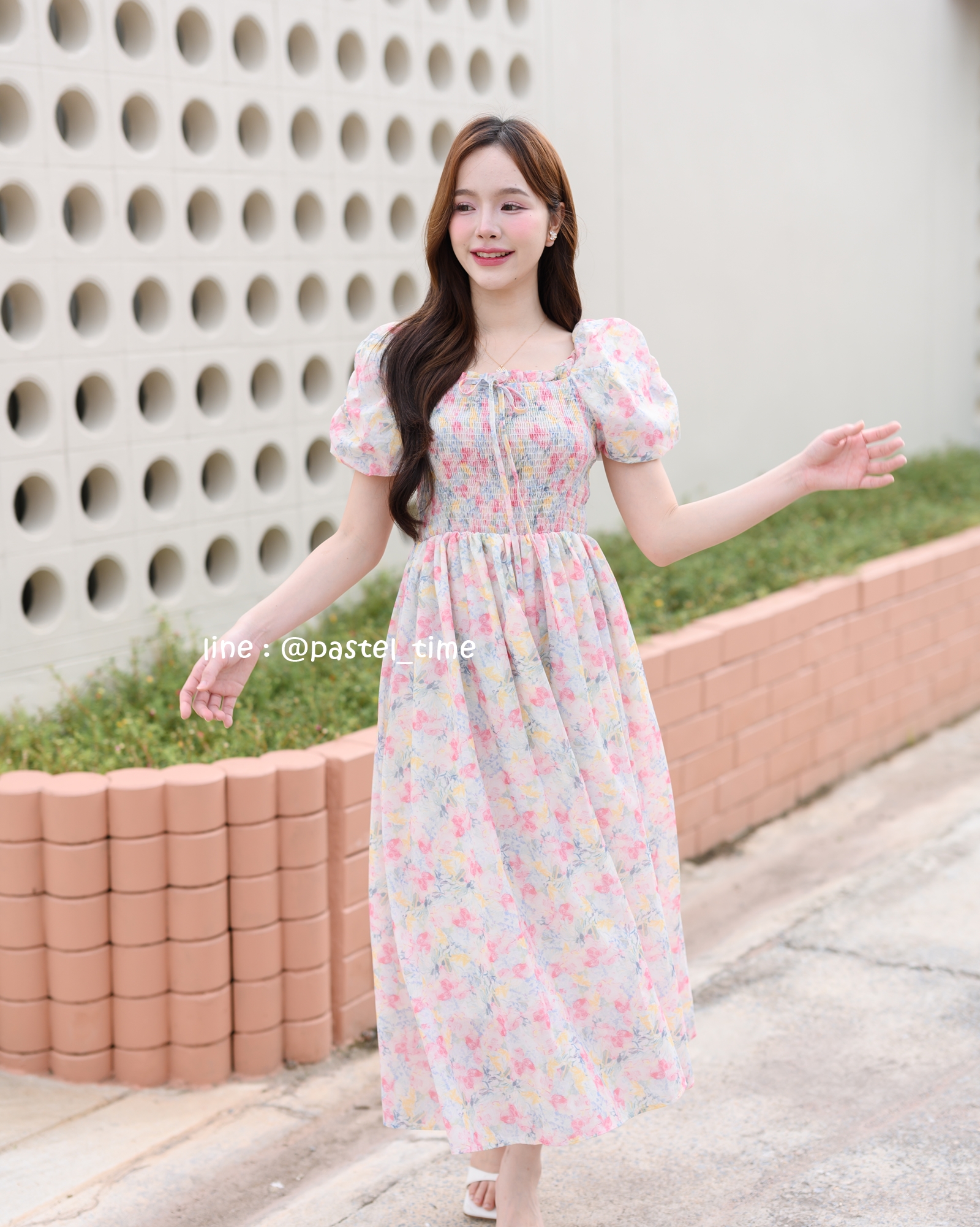 Fiore Smock Midi Dress