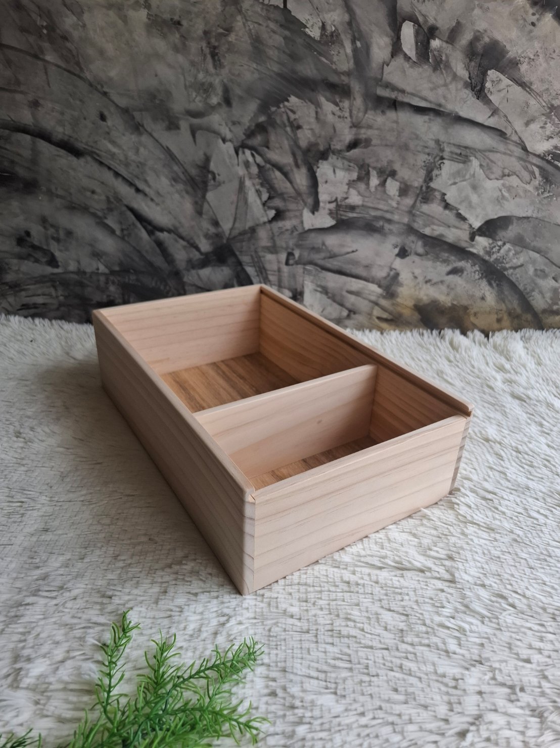 กล่องไม้สนแบบฝาสไลด์