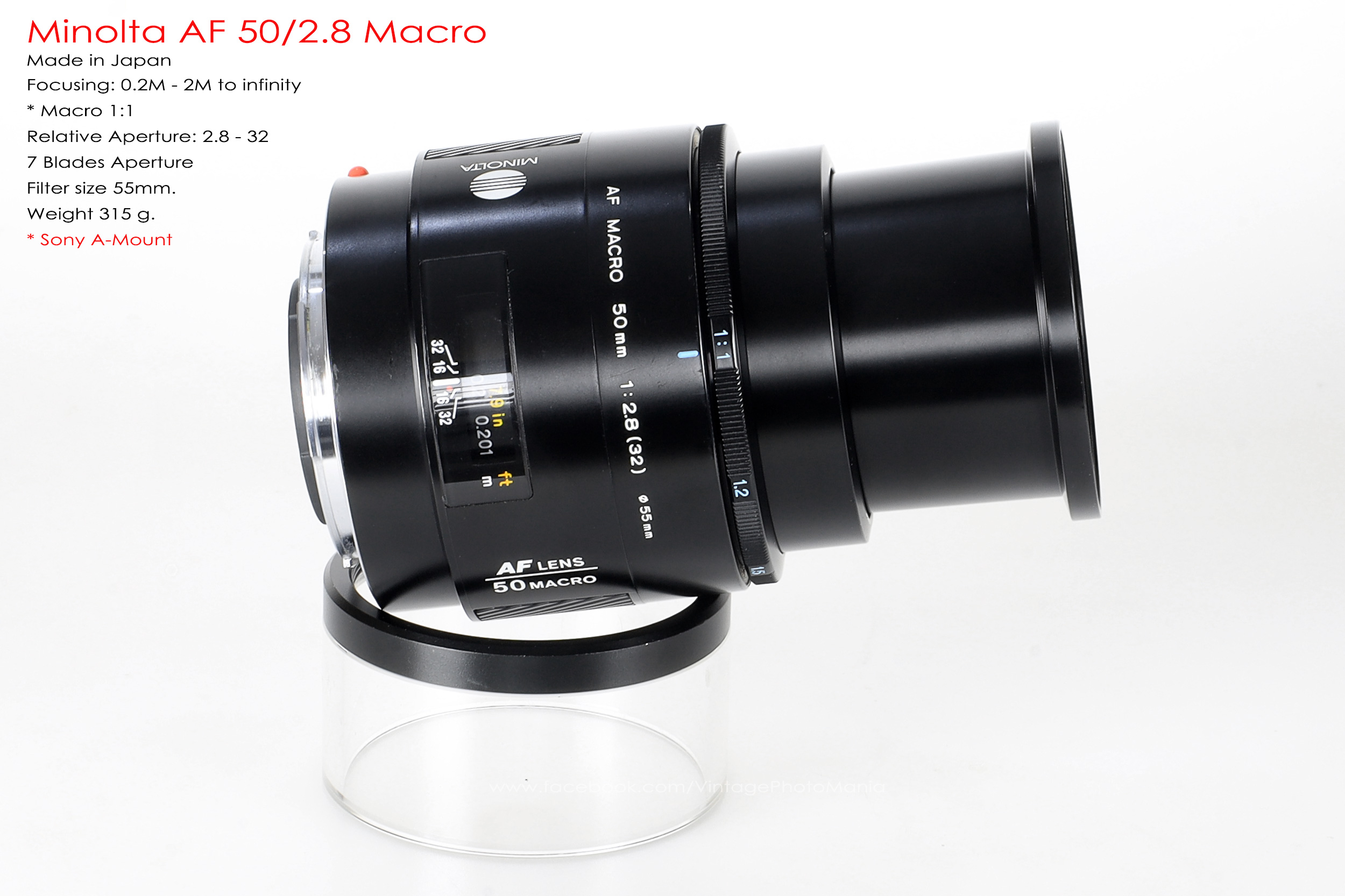 Minolta AF 50/2.8 Macro *Sony A Mount เลนส์มาโครสำหรับกล้อง Sony DSLR