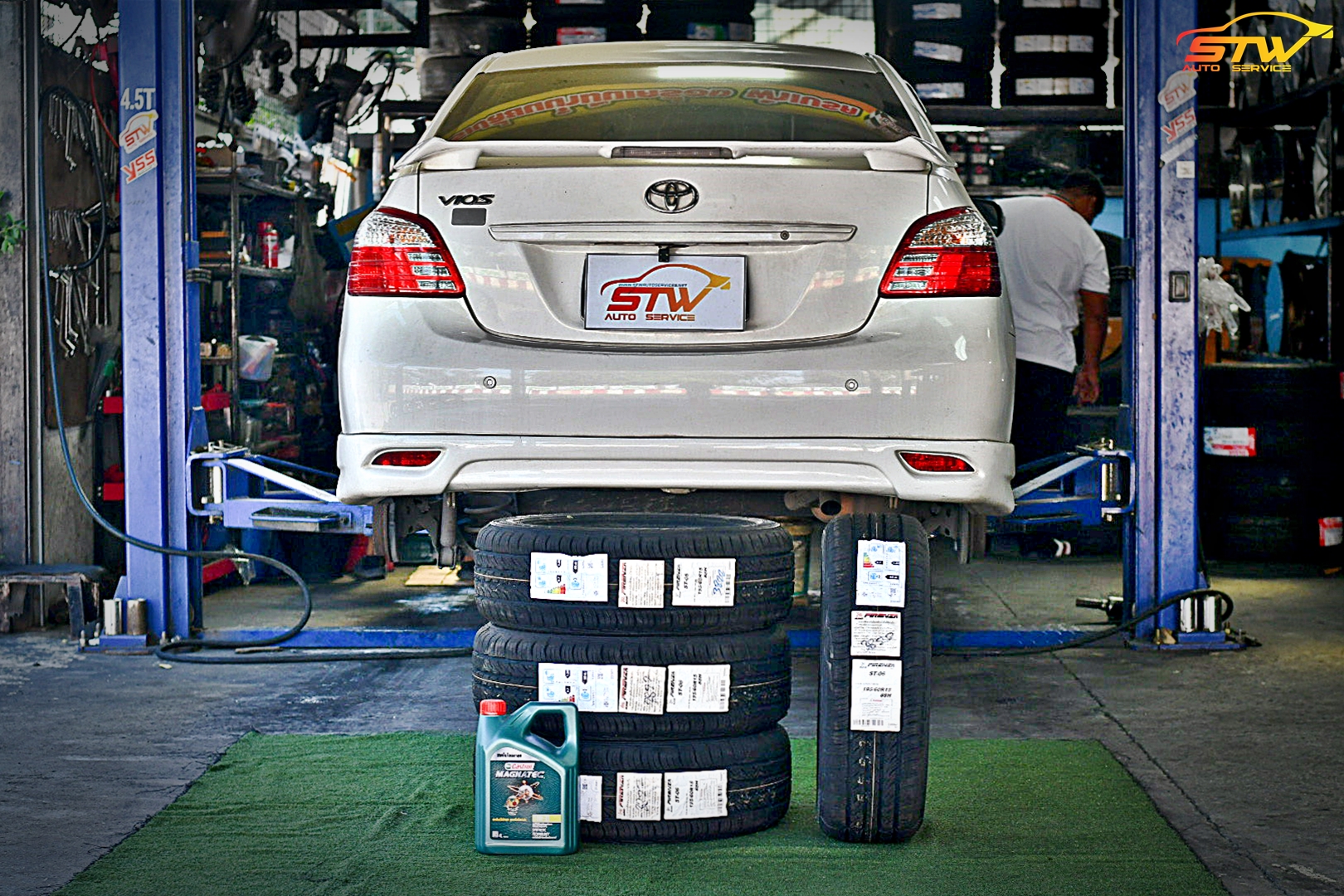 ยาง FIRENZA ST06 195/60R15 88H ติดตั้งใส่ TOYOTA VIOS